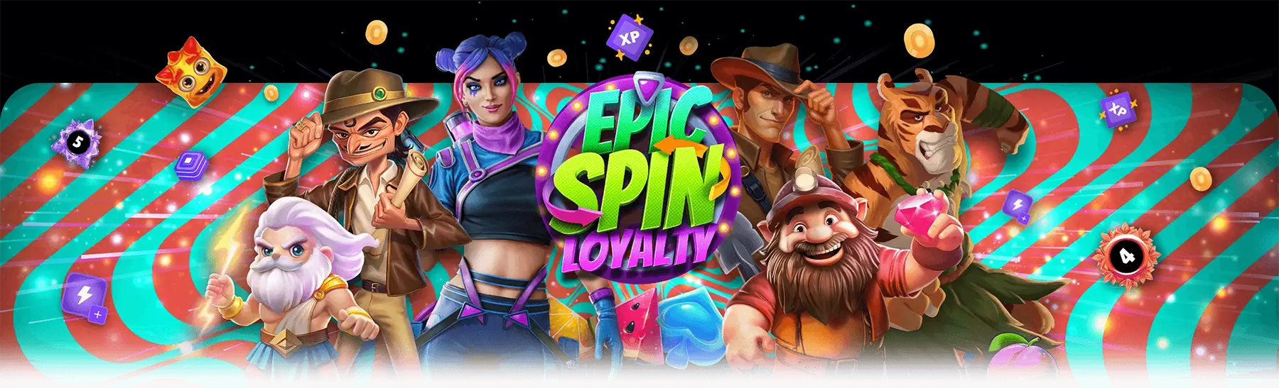 Schermata di gioco con super spin e rulli tematici